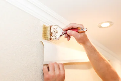 Pose de papier peint à Monay — revêtements muraux et toiles de verre